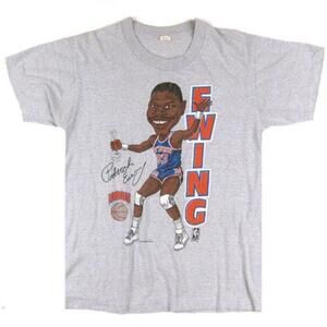 Patrick Ewing New York Knicks Caricature Basketball All To Shirt Tee